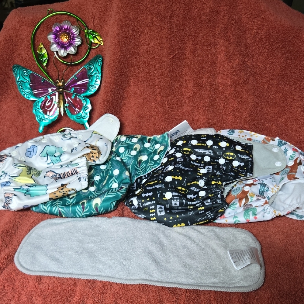 Simple Kids Diaper Covers - Black, Green, White